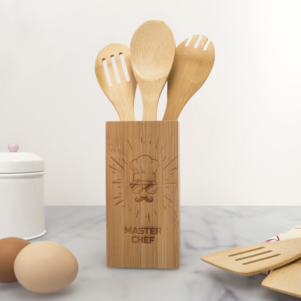Personaliseerbare Keukengerei Houder Master Chef huismerk kopen in de aanbieding