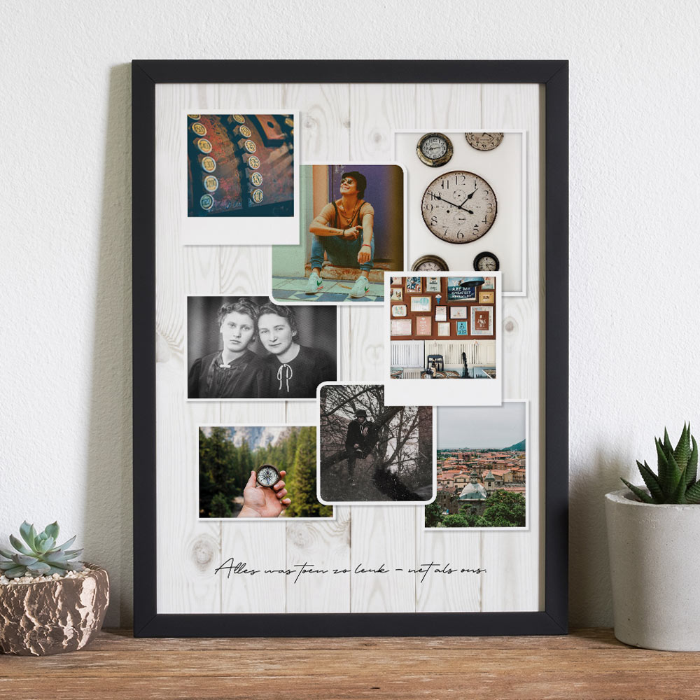 Personaliseerbare Foto Poster In Vintage Look huismerk kopen in de aanbieding